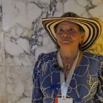 A fibra de uma Mulher colombiana