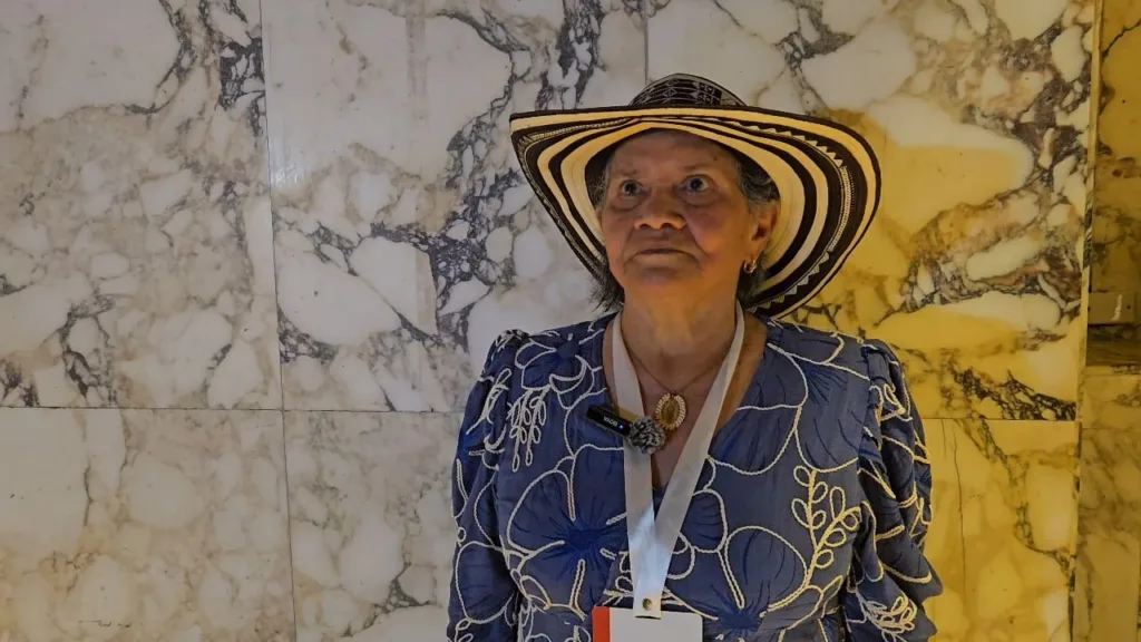 A fibra de uma Mulher colombiana
