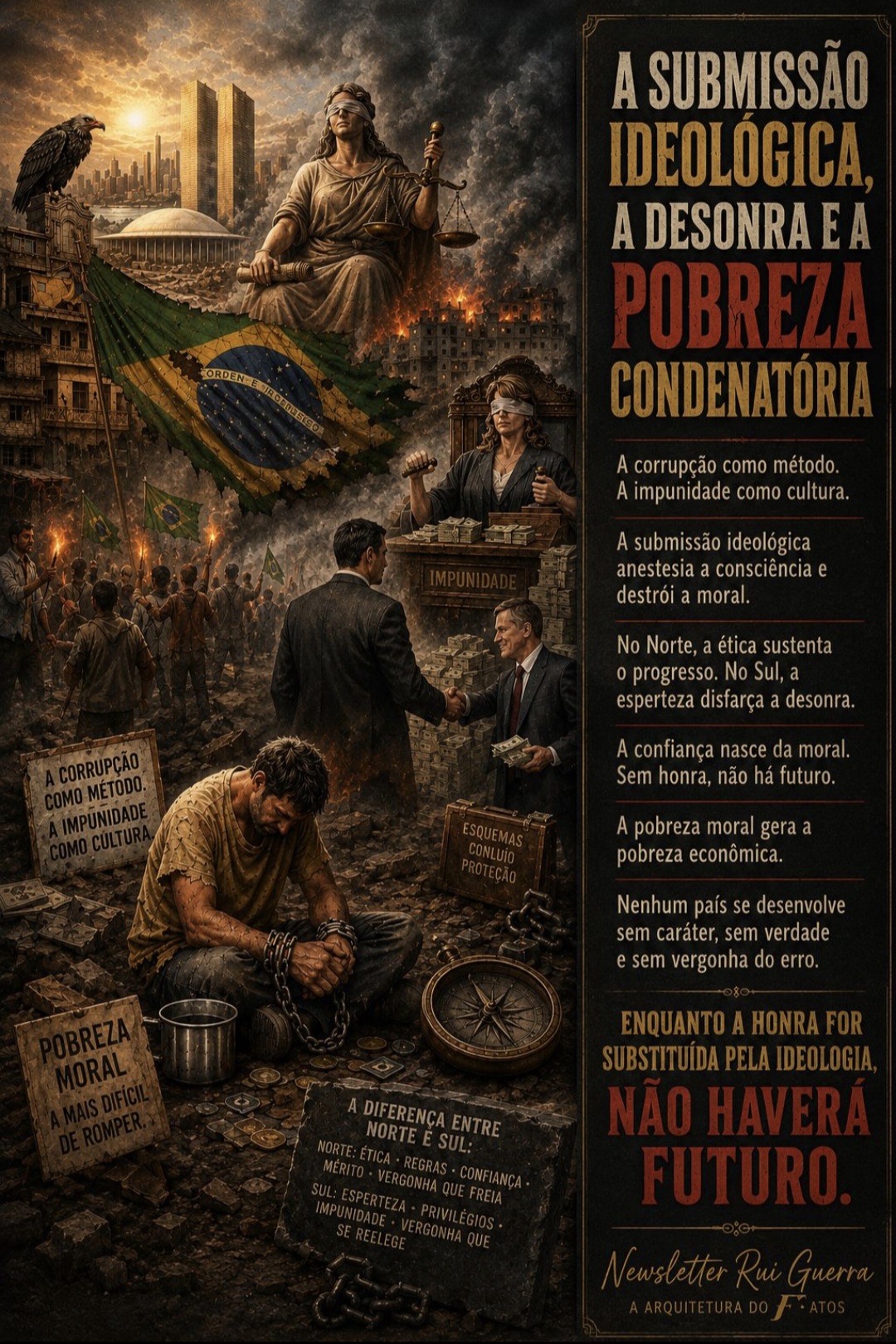 Caleidoscópio Existencial: A submissão ideológica, a desonra e a pobreza condenatória